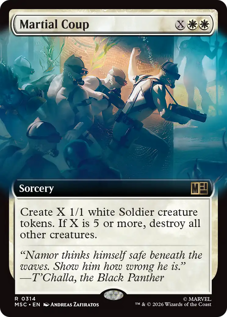 Martial Coup (Extended Art) [Marvel Super Heroes Commander] | Gate City Games LLC