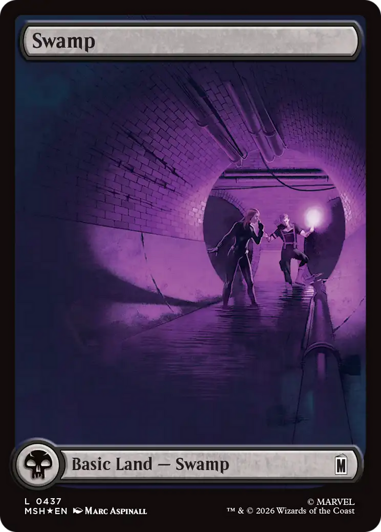 Swamp (0437) (Surge Foil) [Marvel Super Heroes] | Gate City Games LLC