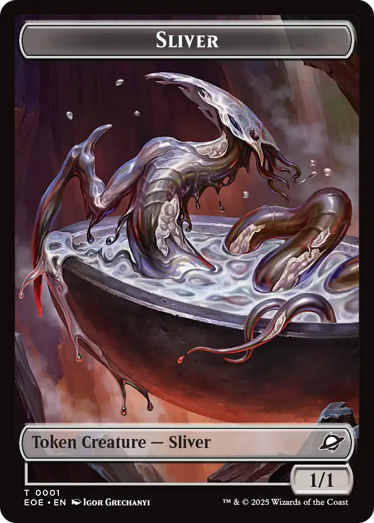 Robot // Sliver Double-Sided Token [Edge of Eternities Tokens] | Gate City Games LLC