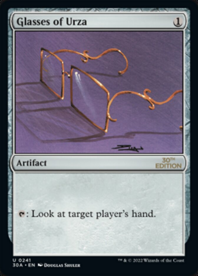 Glasses of Urza [30th Anniversary Edition] | Gate City Games LLC