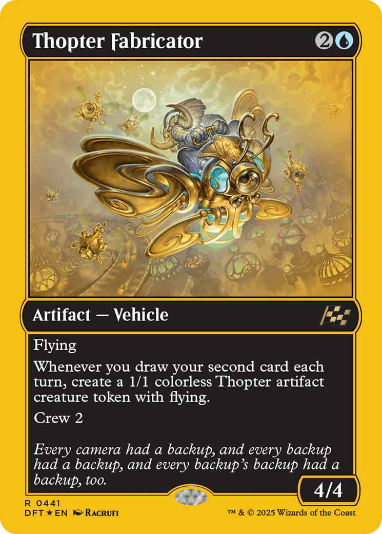 Thopter Fabricator (First-Place Foil) [Aetherdrift] | Gate City Games LLC