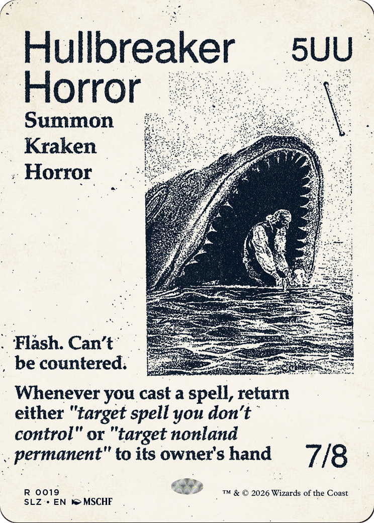Hullbreaker Horror (0019) [Secret Lair x MSCHF: The Zeta Set] | Gate City Games LLC