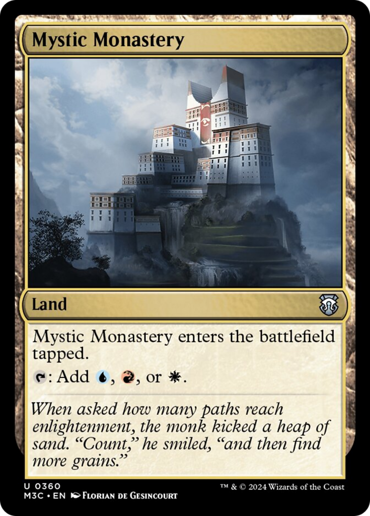Mystic Monastery (Ripple Foil) [Modern Horizons 3 Commander] | Gate City Games LLC