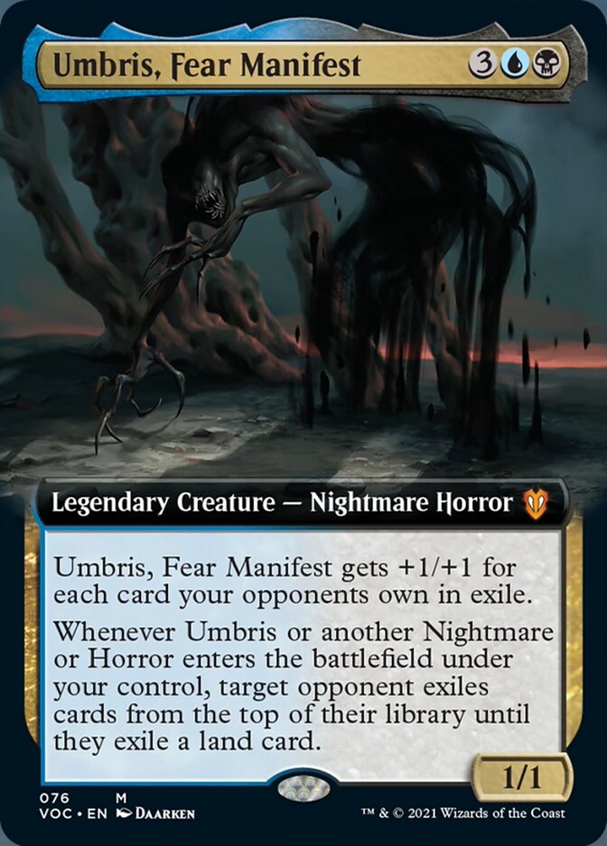 Umbris, Fear Manifest (Extended Art) [Innistrad: Crimson Vow Commander] | Gate City Games LLC