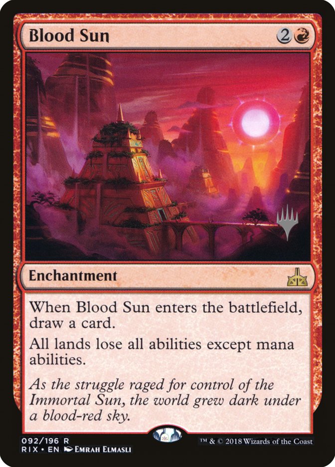 Blood Sun (Promo Pack) [Rivals of Ixalan Promos] | Gate City Games LLC
