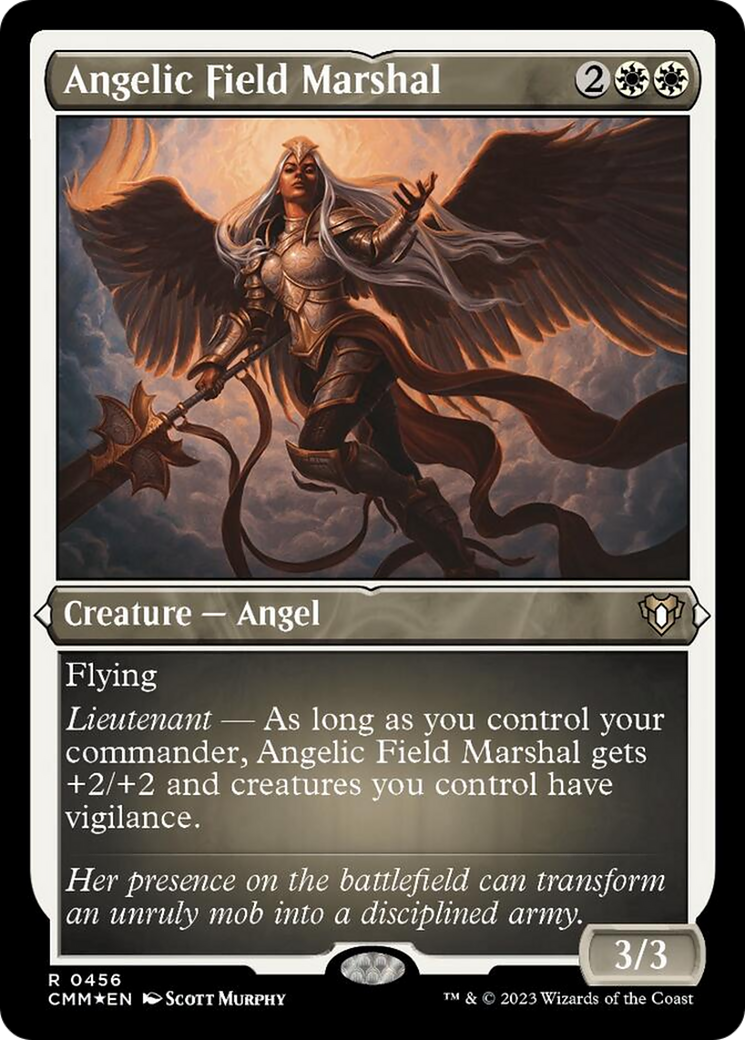 Angelic Field Marshal (Foil Etched) [Commander Masters] | Gate City Games LLC