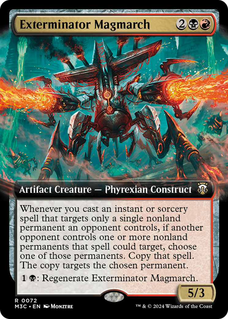 Exterminator Magmarch (Extended Art) (Ripple Foil) [Modern Horizons 3 Commander] | Gate City Games LLC