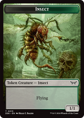 Insect (0013) // Manifest Double-Sided Token [Duskmourn: House of Horror Tokens] | Gate City Games LLC