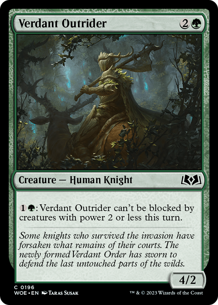 Verdant Outrider [Wilds of Eldraine] | Gate City Games LLC