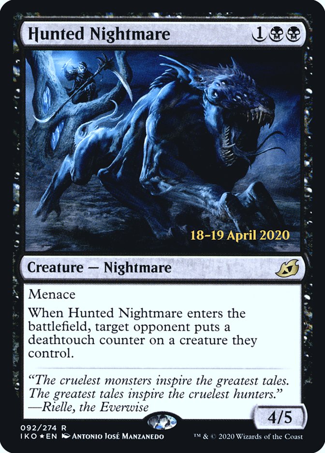Hunted Nightmare [Ikoria: Lair of Behemoths Prerelease Promos] | Gate City Games LLC