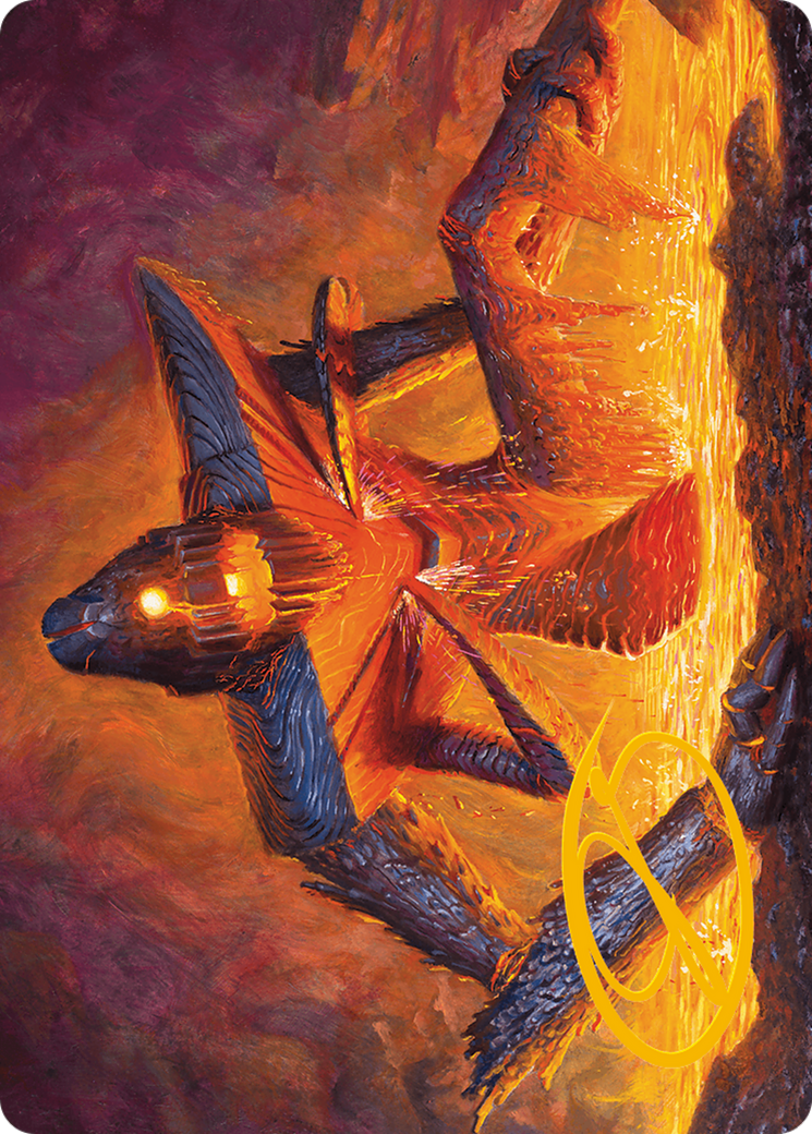 Molten Gatekeeper Art Card (Gold-Stamped Signature) [Modern Horizons 3 Art Series] | Gate City Games LLC