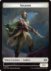 Solider (0004) // Solider (0005) Double-Sided Token [Tarkir: Dragonstorm Tokens] | Gate City Games LLC