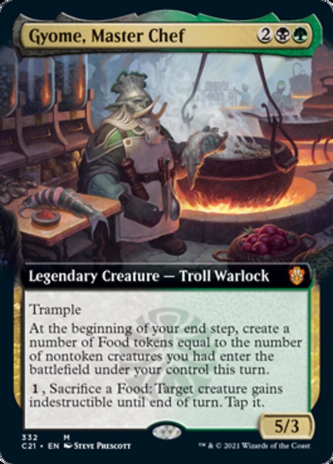 Gyome, Master Chef (Extended Art) [Commander 2021] | Gate City Games LLC