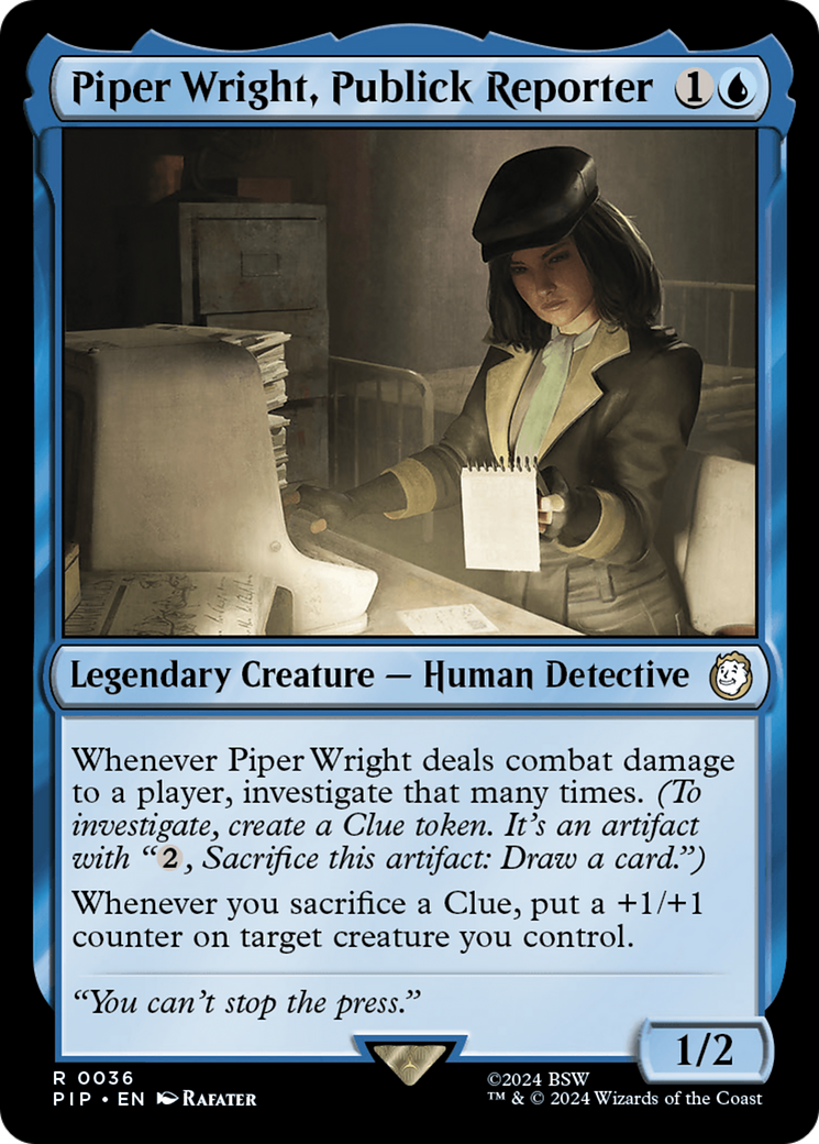 Piper Wright, Publick Reporter [Fallout] | Gate City Games LLC