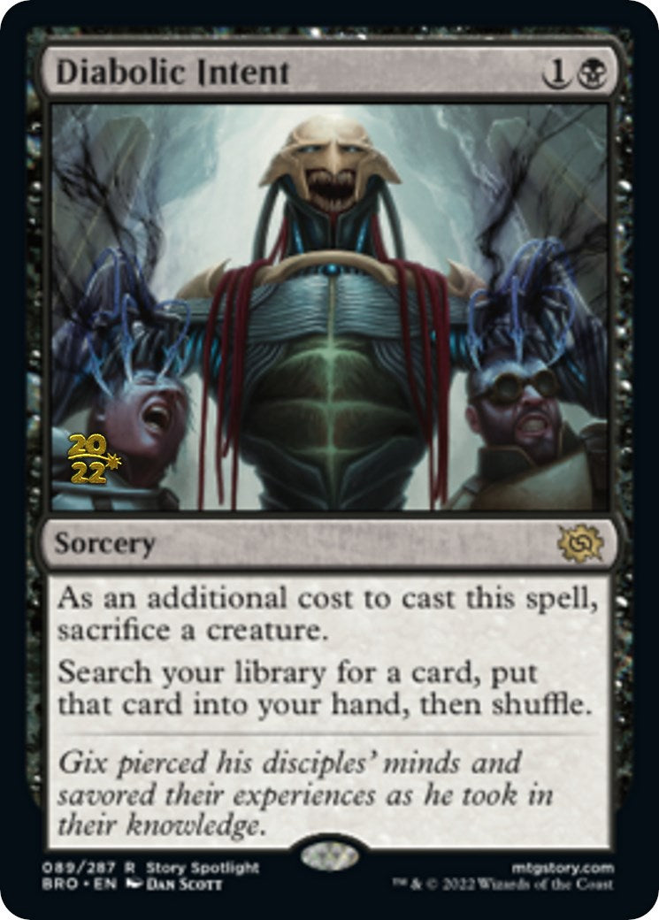 Diabolic Intent [The Brothers' War Prerelease Promos] | Gate City Games LLC