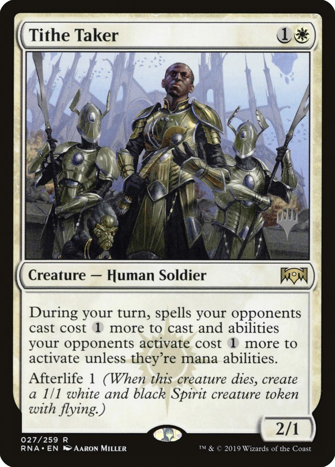 Tithe Taker (Promo Pack) [Ravnica Allegiance Promos] | Gate City Games LLC