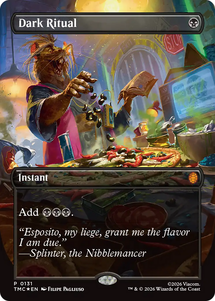 Dark Ritual (Borderless) [Teenage Mutant Ninja Turtles Commander] | Gate City Games LLC
