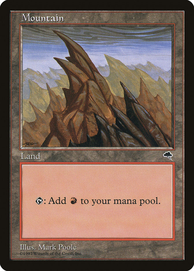Mountain (All Peaks Pointing Left) [Tempest] | Gate City Games LLC