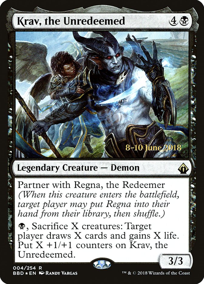 Krav, the Unredeemed [Battlebond Prerelease Promos] | Gate City Games LLC