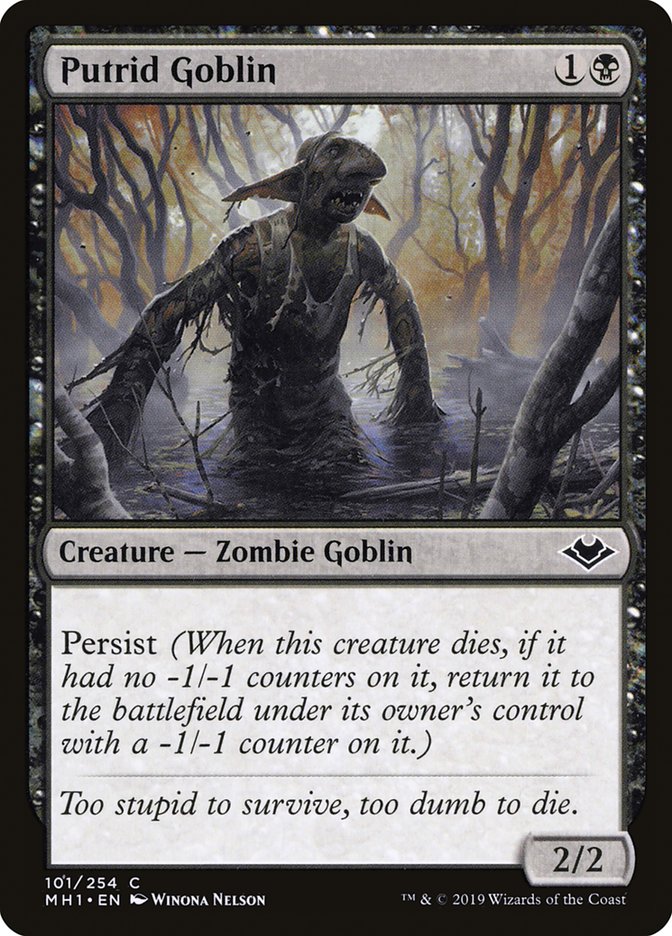 Putrid Goblin [Modern Horizons] | Gate City Games LLC