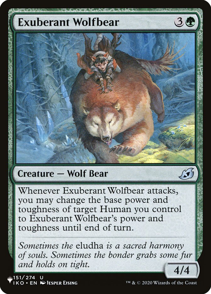 Exuberant Wolfbear [The List] | Gate City Games LLC