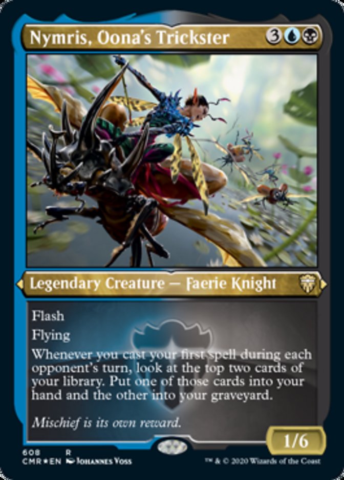 Nymris, Oona's Trickster (Etched) [Commander Legends] | Gate City Games LLC