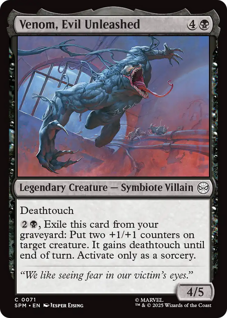Venom, Evil Unleashed [Marvel's Spider-Man] | Gate City Games LLC