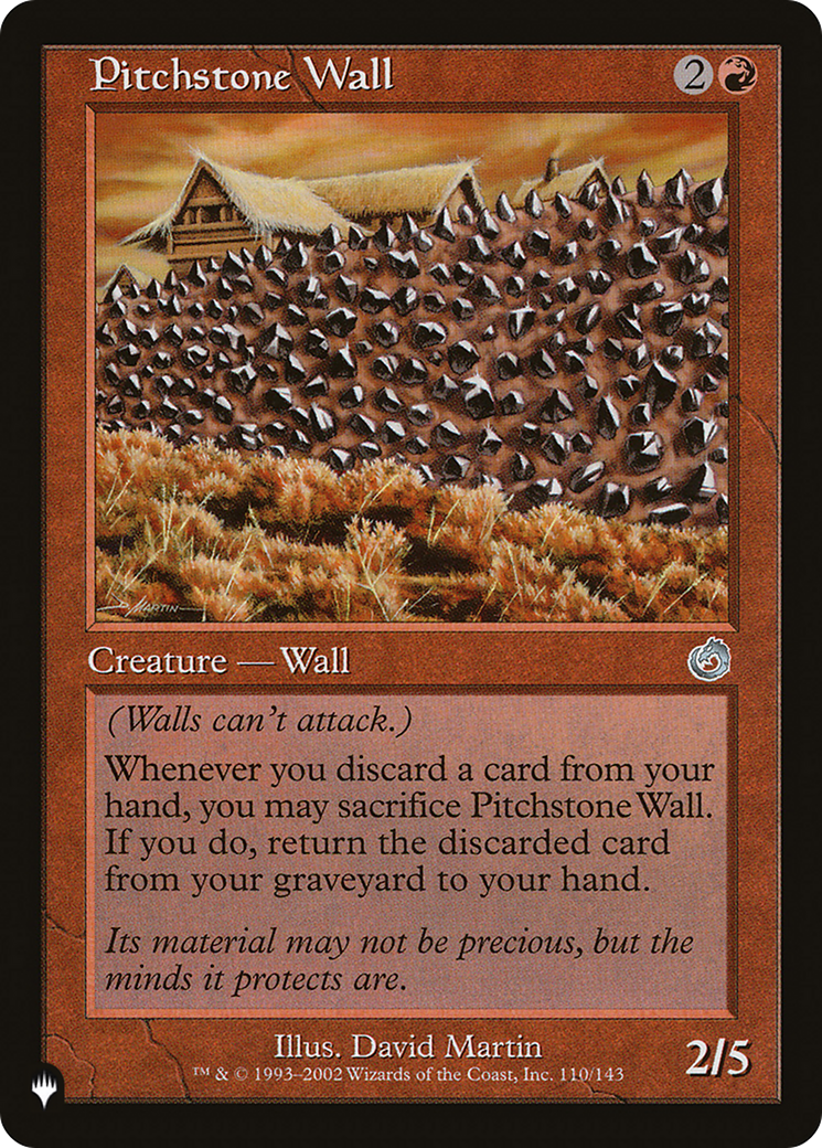 Pitchstone Wall [The List Reprints] | Gate City Games LLC