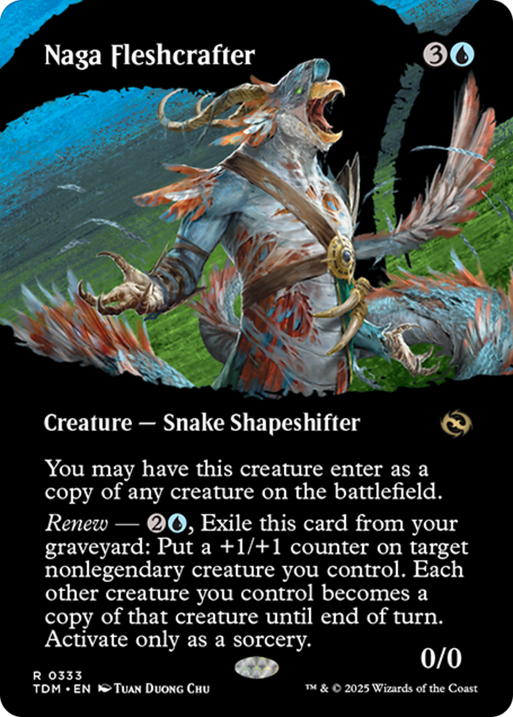 Naga Fleshcrafter (Borderless) [Tarkir: Dragonstorm] | Gate City Games LLC