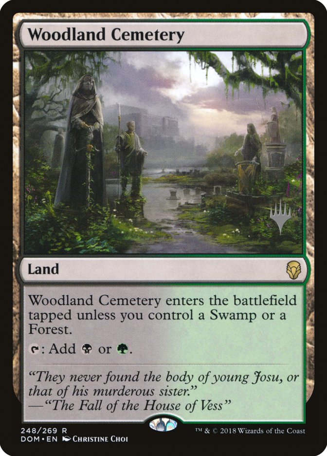 Woodland Cemetery (Promo Pack) [Dominaria Promos] | Gate City Games LLC