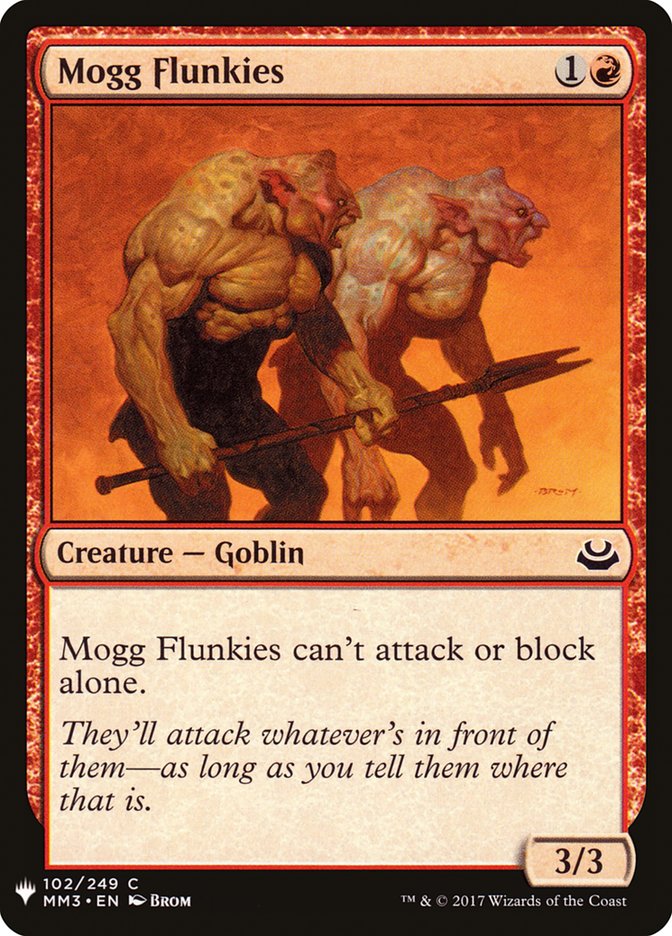 Mogg Flunkies [Mystery Booster] | Gate City Games LLC