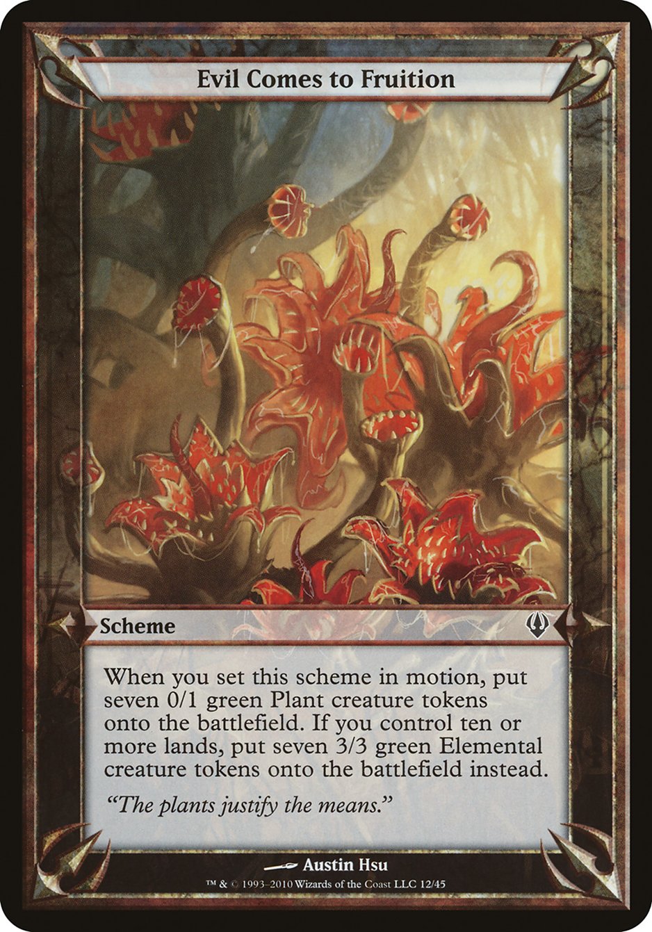 Evil Comes to Fruition (Schemes) [Archenemy Schemes] | Gate City Games LLC