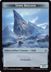 Stone Boulder // Bear Double-Sided Token [The Hobbit Tokens] | Gate City Games LLC