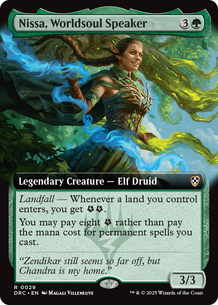 Nissa, Worldsoul Speaker (Extended Art) [Aetherdrift Commander] | Gate City Games LLC