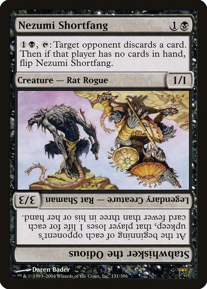 Nezumi Shortfang // Stabwhisker the Odious [Champions of Kamigawa] | Gate City Games LLC