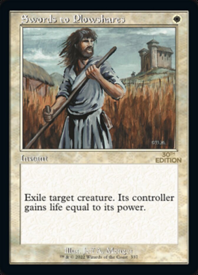Swords to Plowshares (Retro) [30th Anniversary Edition] | Gate City Games LLC