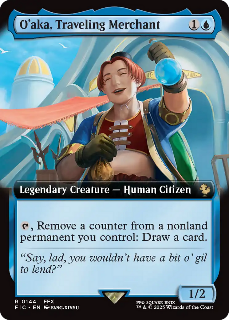 O'aka, Traveling Merchant (Extended Art) [FINAL FANTASY Commander] | Gate City Games LLC