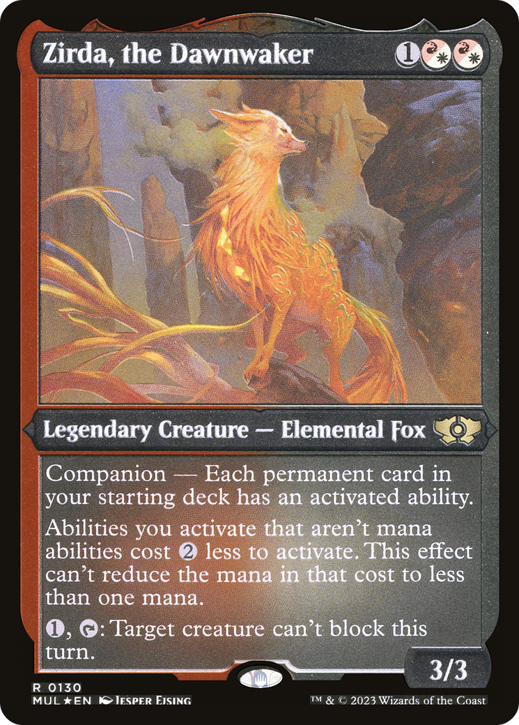 Zirda, the Dawnwaker (Foil Etched) [Multiverse Legends] | Gate City Games LLC