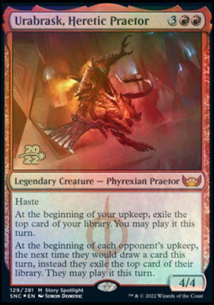 Urabrask, Heretic Praetor [Streets of New Capenna Prerelease Promos] | Gate City Games LLC