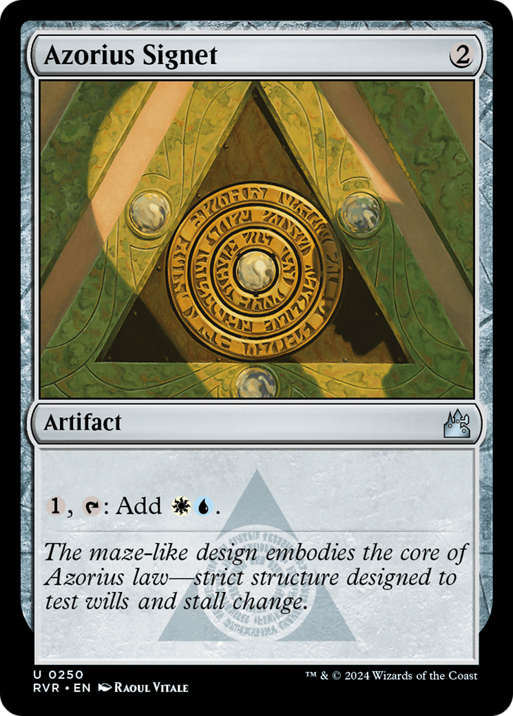 Azorius Signet [Ravnica Remastered] | Gate City Games LLC