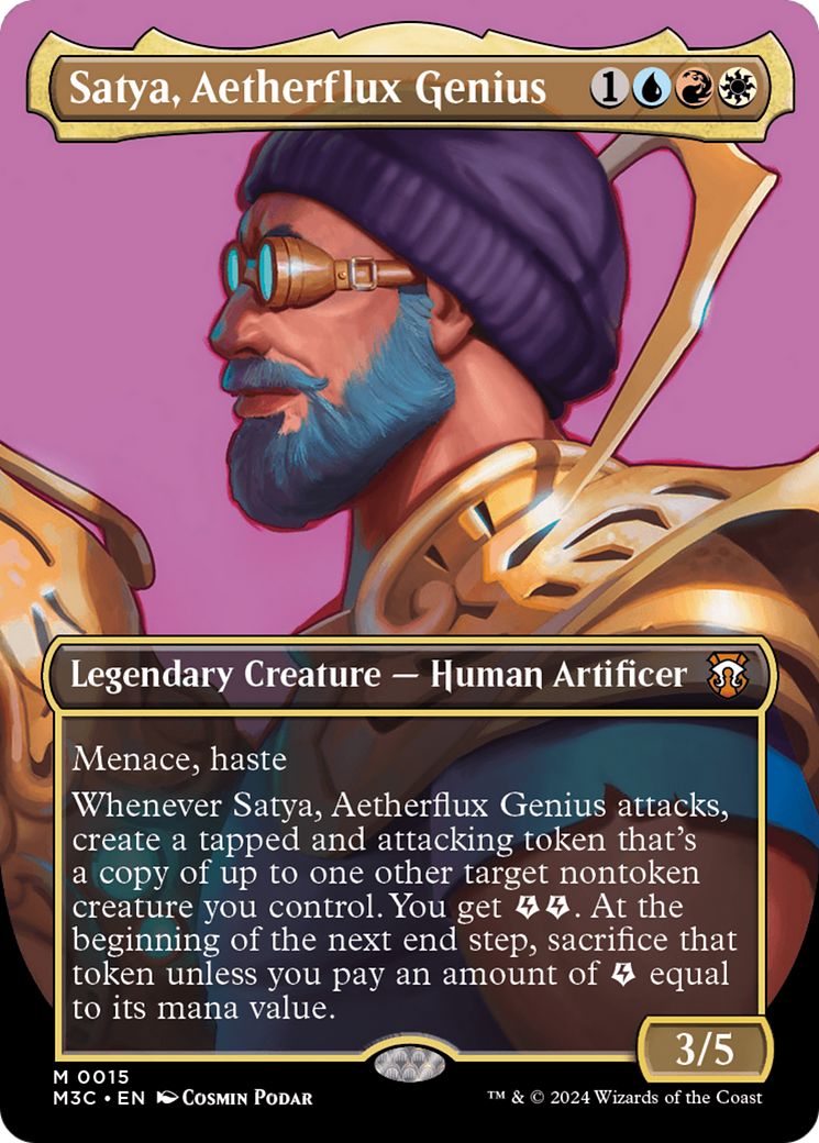 Satya, Aetherflux Genius (Borderless) [Modern Horizons 3 Commander] | Gate City Games LLC