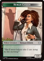 Copy // Human Citizen Double-Sided Token [Marvel's Spider-Man Tokens] | Gate City Games LLC