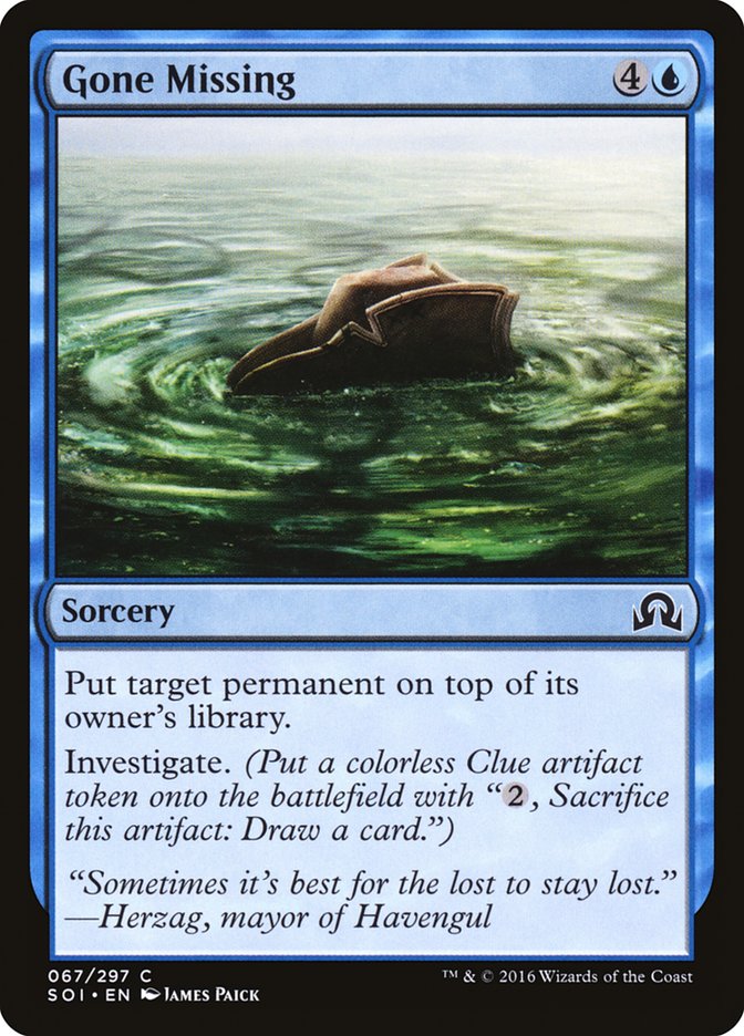 Gone Missing [Shadows over Innistrad] | Gate City Games LLC