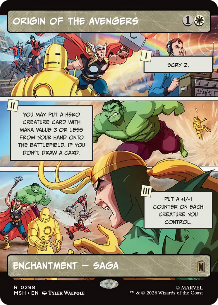 Origin of the Avengers (Borderless) [Marvel Super Heroes] | Gate City Games LLC