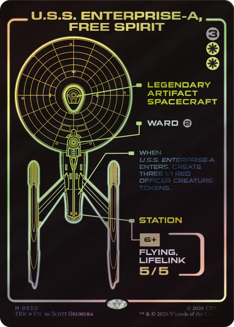 U.S.S. Enterprise-A, Free Spirit (Showcase) [Star Trek] | Gate City Games LLC