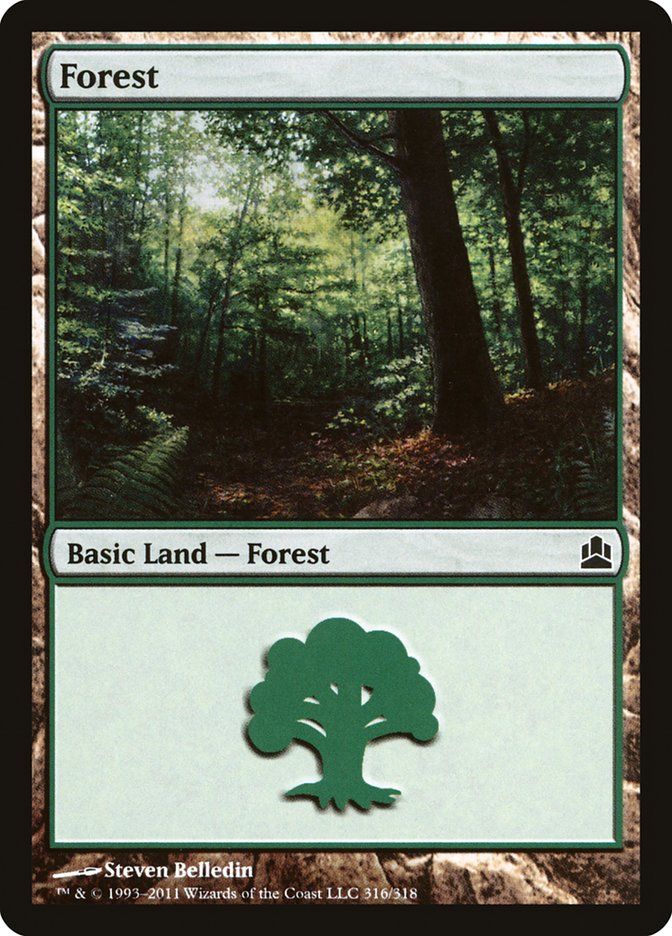 Forest (316) [Commander 2011] | Gate City Games LLC