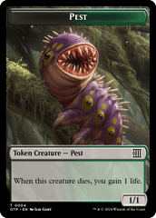 Pest // Plot Double-Sided Token [Outlaws of Thunder Junction Tokens] | Gate City Games LLC