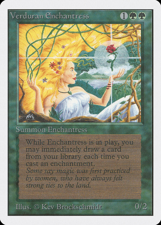 Verduran Enchantress [Unlimited Edition] | Gate City Games LLC