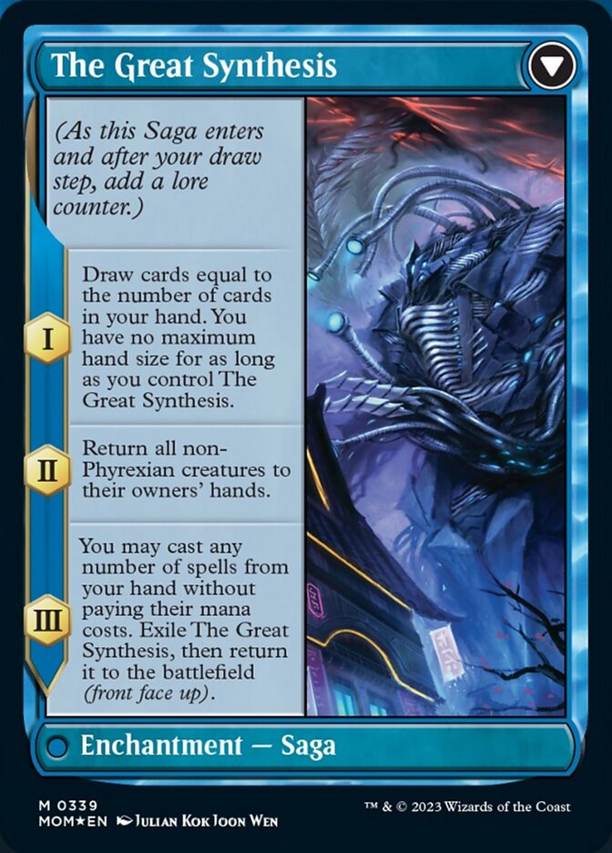 Jin-Gitaxias // The Great Synthesis (Borderless Alternate Art) [March of the Machine] | Gate City Games LLC