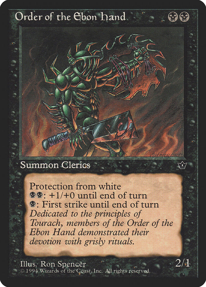 Order of the Ebon Hand (Ron Spencer) [Fallen Empires] | Gate City Games LLC